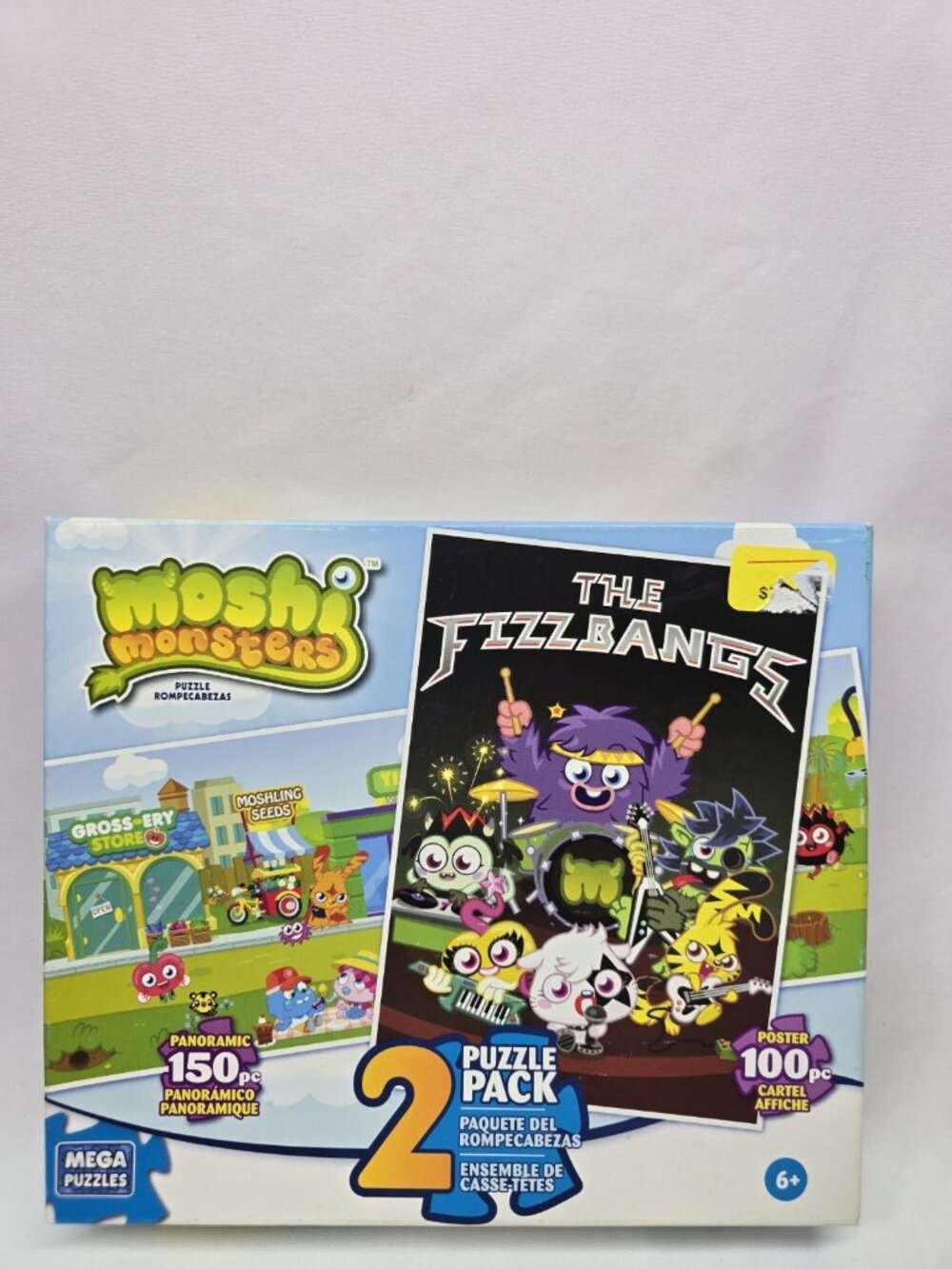 Moshi Monsters 2 Pack Puzzles By Mega Puzzles- Factory Sealed NEW 100 & 150 Pcs